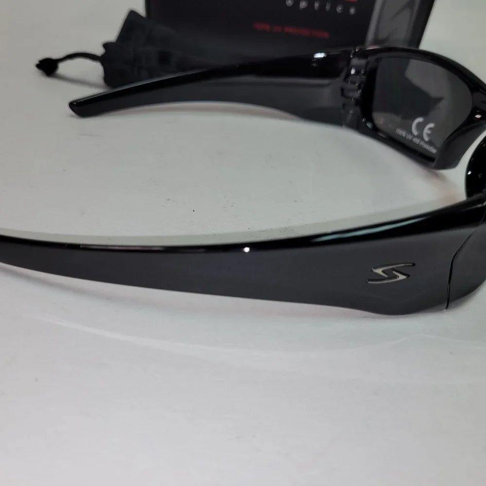 Serfas Mash Sunglasses Gloss Black With Silver Lenses #5011 Retail $50 - Picture 8 of 13